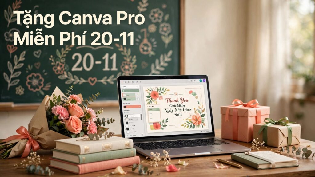 TẶNG CANVA PRO MIỄN PHÍ NHÂN NGÀY 20-11!