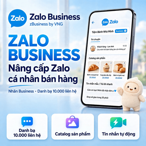 Zalo Business (zBusiness) – nâng cấp tài khoản Zalo cá nhân bán hàng